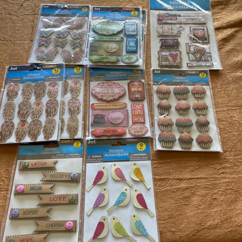 Scrapbooking stickers Jot